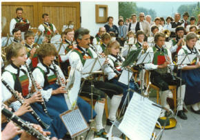 Konzert in Kematen beim Almabtrieb 1983